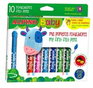 Flamastry mazaki z okrągłą końcówką Alpino Baby 10