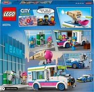 Klocki LEGO City 60314 Policja Pościg za Furgonetką z Lodami