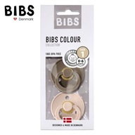 BIBS 2-PACK S BLUSH & DARK OAK Smoczek