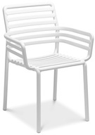 Záhradná stolička Nardi Reštauračná Terasová DOGA Bianco Biela z plastu