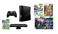 XBOX Slim 360 + Kinect + 5 Gier dla dziewczynki