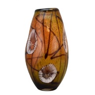 Sklenená váza v štýle Murano Medúzy hnedá
