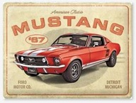 NOSTALGIC ART TYČ KOVOVÁ 3D PLAGÁT Ford Mustang GT 1967 40 x 30 cm