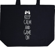 KEEP CALM AND GAME ON torba zakupy prezent