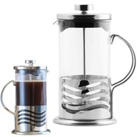 Kávovar na čaj sklenená kanvica s piestom 1000 ml french press