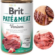 BRIT Pate&Meat Venison Mokra Karma Dla Psa Z Dziczyzną Chicken Dog 400g