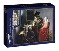 Puzzle Johannes Vermeer 1000 dielikov. Pohár vína, 1661 dielikov.