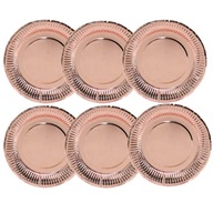 SZÜLINAPI PARTY TÁNYÉR 23cm ROSE GOLD 6db ELDOBHATÓ TÁNYÉR