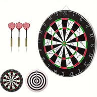 Дартс, двостороння гра, 46 см, 4 дротики