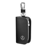 SKÓRZANE ETUI na klucze MERCEDES logo KLUCZYK samochodowy ELEGANCKI brelok