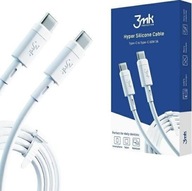 Kabel USB 3MK USBC USBC 1 m Biały (5903108444088)