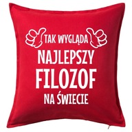 NAJLEPSZY FILOZOF poduszka 50x50 prezent