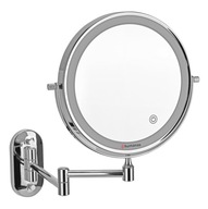 Kúpeľňové zrkadlo Humanas HS-BM01 s LED podsvietením strieborné