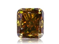 Prírodný diamant 0.25ct Žltý Cushion I1