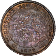 Moneta, Holandia, Wilhelmina I, 1/2 Cent, 1938, MS