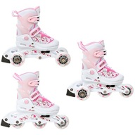 Rolki Regulowane 3w1 RAVEN Laguna White/Pink 26-29 Kauczuk