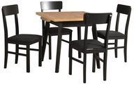 Sada rozkladací stôl OSLO 1L a 4 stoličky LEO 1 Produkt Poľský farby