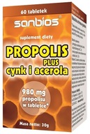 PROPOLIS PLUS CYNK I ACEROLA 60 Tabletek Odporność