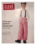 CLEVE spodnie narciarskie 122/128 Dziecięce