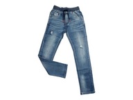 Nohavice džínsy chlapec farba modrá - 26