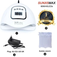 SUN X5MAX 114/80W UV LED Hybrid Nail Lamp 57Pcs Lamp Beads Nail Dryer For D