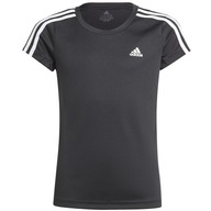 ADIDAS DESIGNED 2 MOVE 3-STRIPES TEE GIRLS (176) Koszulka Dziecięce Czarny