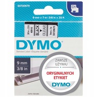 TAŚMA ORYGINAŁ DYMO D1 9mm 7M 40910 S0720670 BK/CL