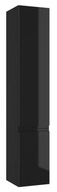 Kúpeľňový stĺp závesný čierny lesk 157x30cm Štýlový a pevný