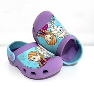 CROCS dievčenská obuv do vody šľapky sandále FROZEN ľadové kráľovstvo C8 C9 25 26