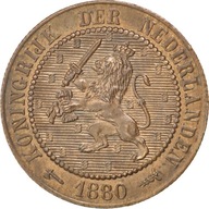 Moneta, Holandia, William III, 2-1/2 Cent, 1880, M
