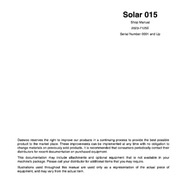 Servisná príručka Doosan Solar 015 / Návod na predaj