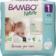 Pieluszki Bambo Nature 2 mini 3-6 kg, 30szt.