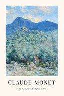 Plakat 60x40 Claude Monet góra drzewa las domek chata sztuka BOHO 30 WZORÓW