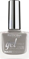 Deborah Milano Gel Effect Nail Enamel żelowy lakier do paznokci 44 Dark Grey 11 m