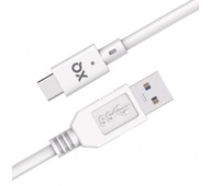 Kabel Przewód Xqisit USB-A 3.1 do USB-C 1m Biały