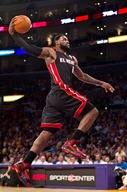 Plagát NBA LeBron James Miami Heat Obrázok 90x60 cm