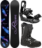 Zestaw Snowboard RAVEN Mia Black 139cm + buty Target MOZ + wiązania S230