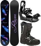 Zestaw Snowboard RAVEN Mia Black 153cm + buty Target MOZ + wiązania S230