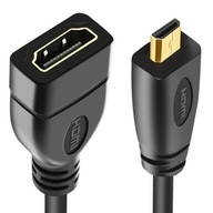 Kabel HDMI (Ż) MICRO HDMI (M) 1.4 PRZEJŚCIÓWKA 4K