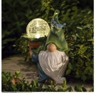Záhradný trpaslík Slnečná vodná lampa