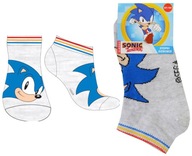 SONIC the HEDGEHOG ponožky ČLENKOVÉ PONOŽKY chlapčenské SIVÁ 23/26 R174F