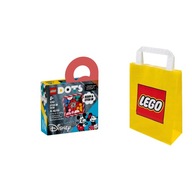 LEGO DOTS č.41963 - Mickey Mouse a Minnie Mouse - nášivka + Taška LEGO