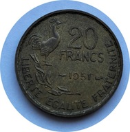 FRANCJA - 20 FRANKÓW 1951 - A2