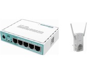 ROUTER MikroTik RB750GR3 + REPEATER ACCESS POINT