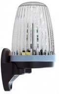 Lampa sygnalizacyjna LED z anteną do bramy, kogut 12-230 VAC/DC biała