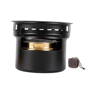 Alcohol Stove Camping Lightweight with Carrying Bag Spirit Burner Black