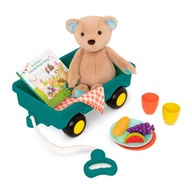 HappyHues Cara-Mellow Bear Playset- wagonik z misiem, książką i zestawem pi