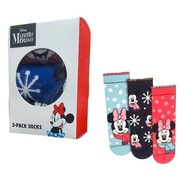 Skarpetki Skarpety DISNEY MYSZKA MINNIE Zestaw podarunkowy 3-pack r. 27-30