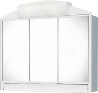 Kúpeľňová skrinka so zrkadlom RÁNO 59x51x16, 2x25W, biela