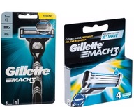 Gillette Mach 3 ostrza nożyki 5 szt + maszynka - Oryginał - Kartonik